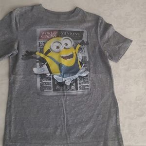 Boy short sleeve minions t shirt